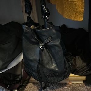 Black Eliot Lucca satchel purse